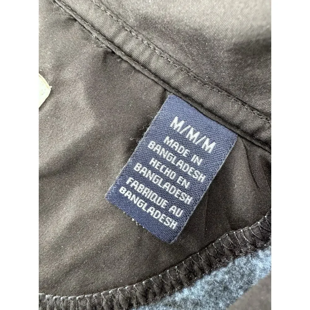 Wrangler George Strait Fleece Sweater Mens Sz M Western Work Farm Blue 1/4 Zip - Picture 5 of 15